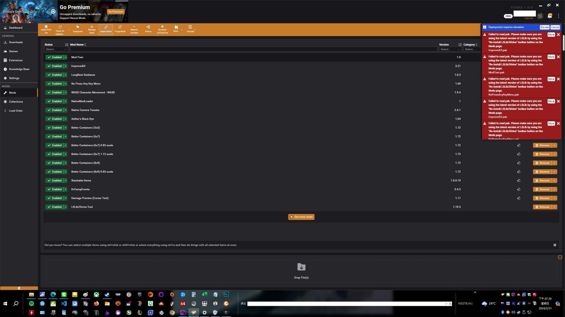 【問題】Vortex這樣MOD到底有沒有裝成功 @柏德之門 系列 哈啦板 - 巴哈姆特