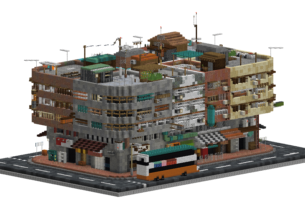 【心得】香港公寓樓 @Minecraft 我的世界（當個創世神） 哈啦板 - 巴哈姆特