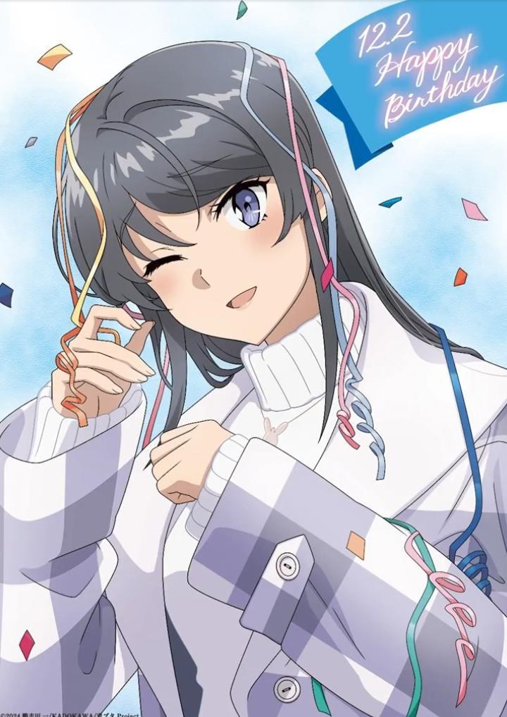 情報】桜島麻衣生日官方答謝訊息+原作者超短編@鴨志田一作品集（青春