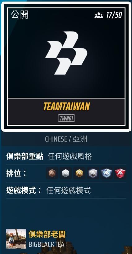 【其他】TEAMTAIWAN俱樂部 @最終決戰 哈啦板 - 巴哈姆特