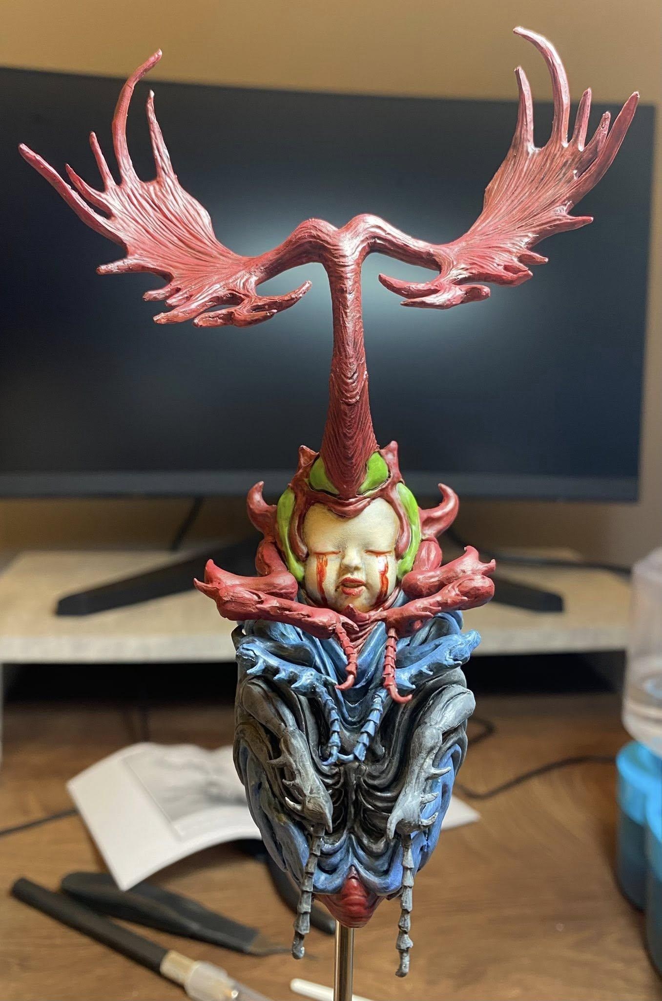 【閒聊】不專業製作，馬來西亞的「鹿角蟲」by原型師「Hector Lim」 @綜合公仔玩具討論區 哈啦板 - 巴哈姆特