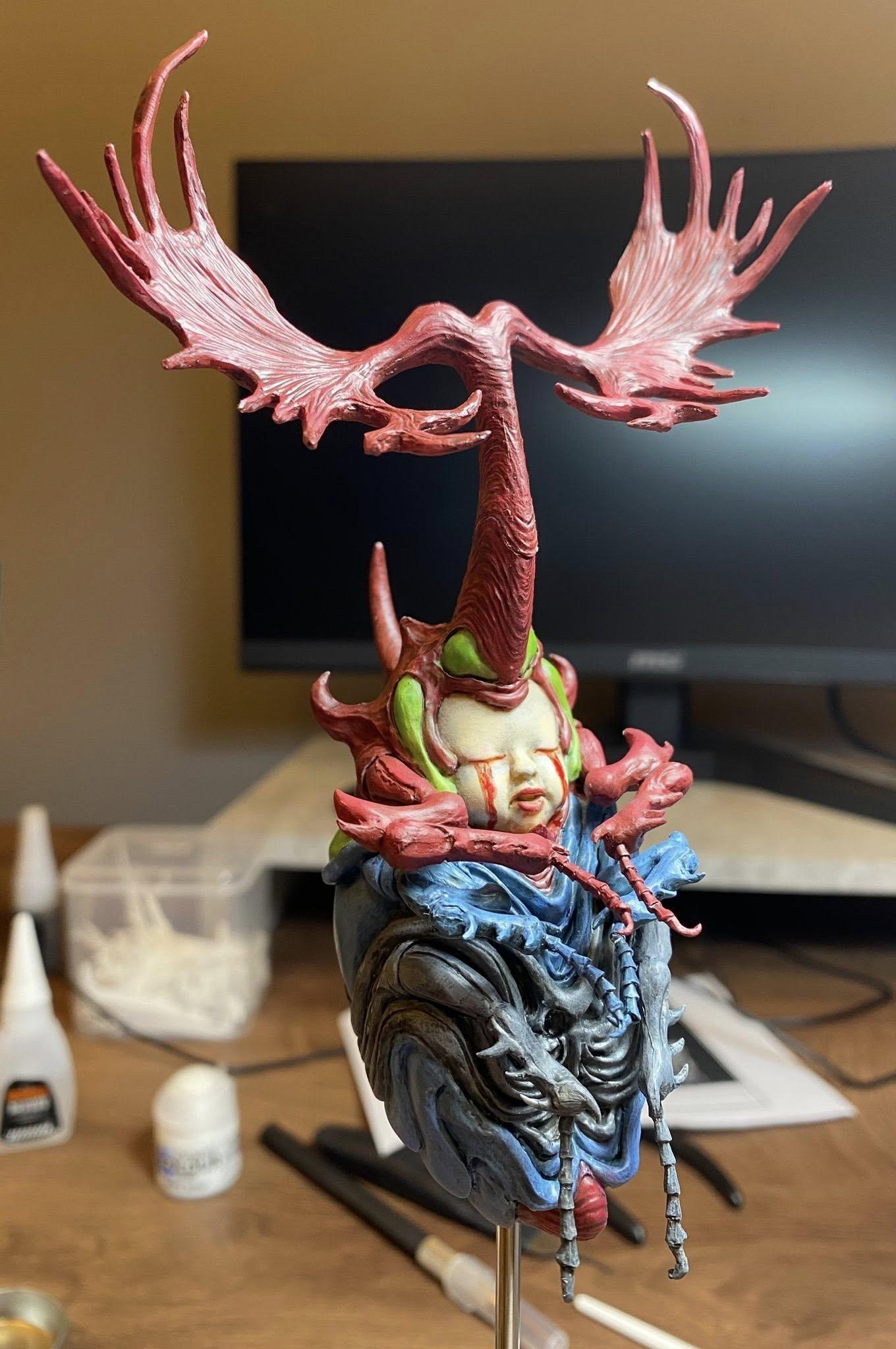 【閒聊】不專業製作，馬來西亞的「鹿角蟲」by原型師「Hector Lim」 @綜合公仔玩具討論區 哈啦板 - 巴哈姆特