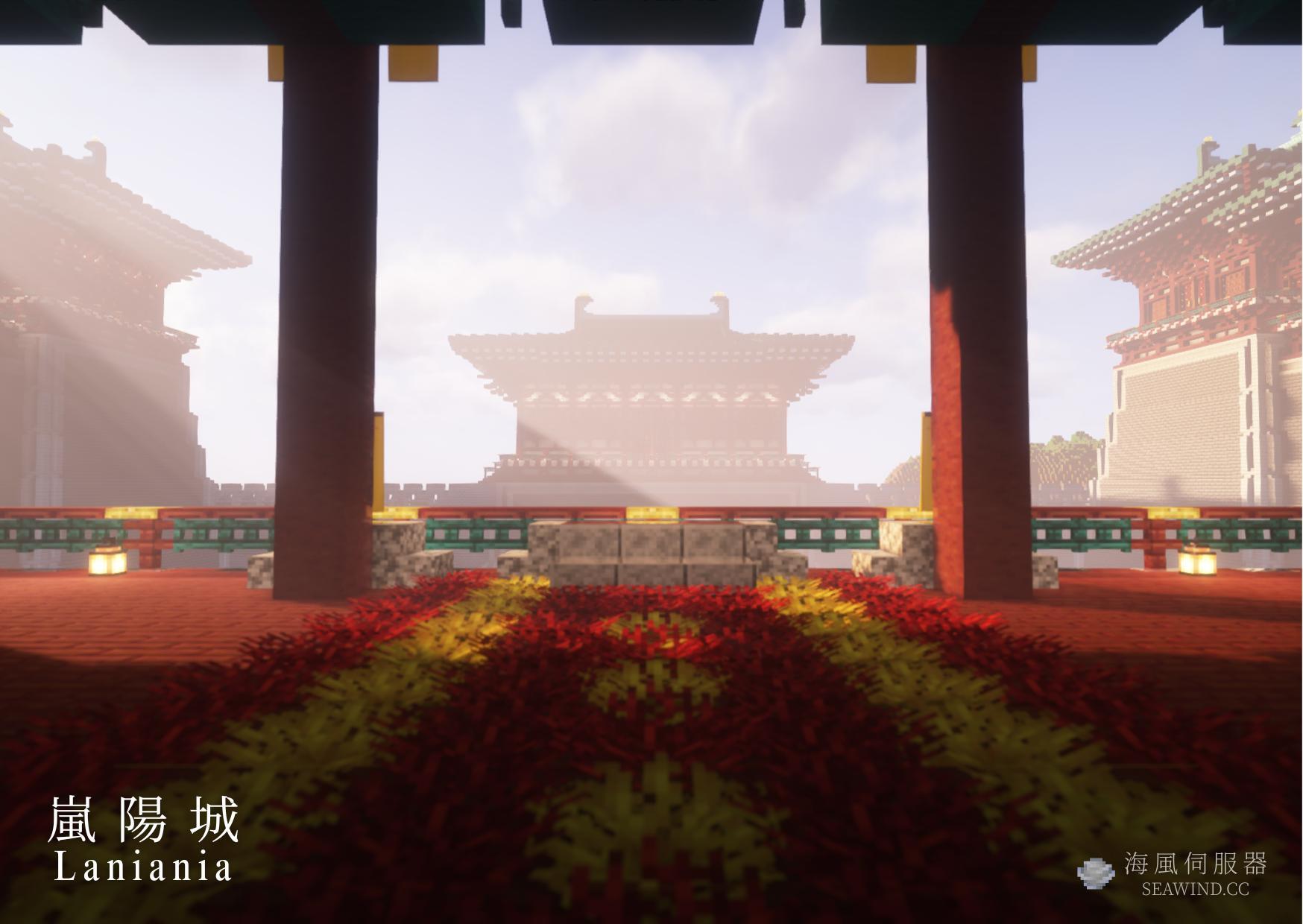 海風伺服器 Minecraft 景觀明信片 — 海岸日落