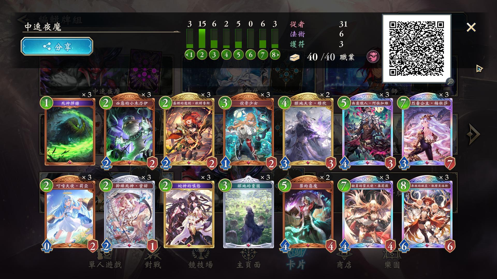 【討論】A組優勝夜魔 牌組+大賽影片分享 @闇影詩章 Shadowverse 哈啦板 - 巴哈姆特