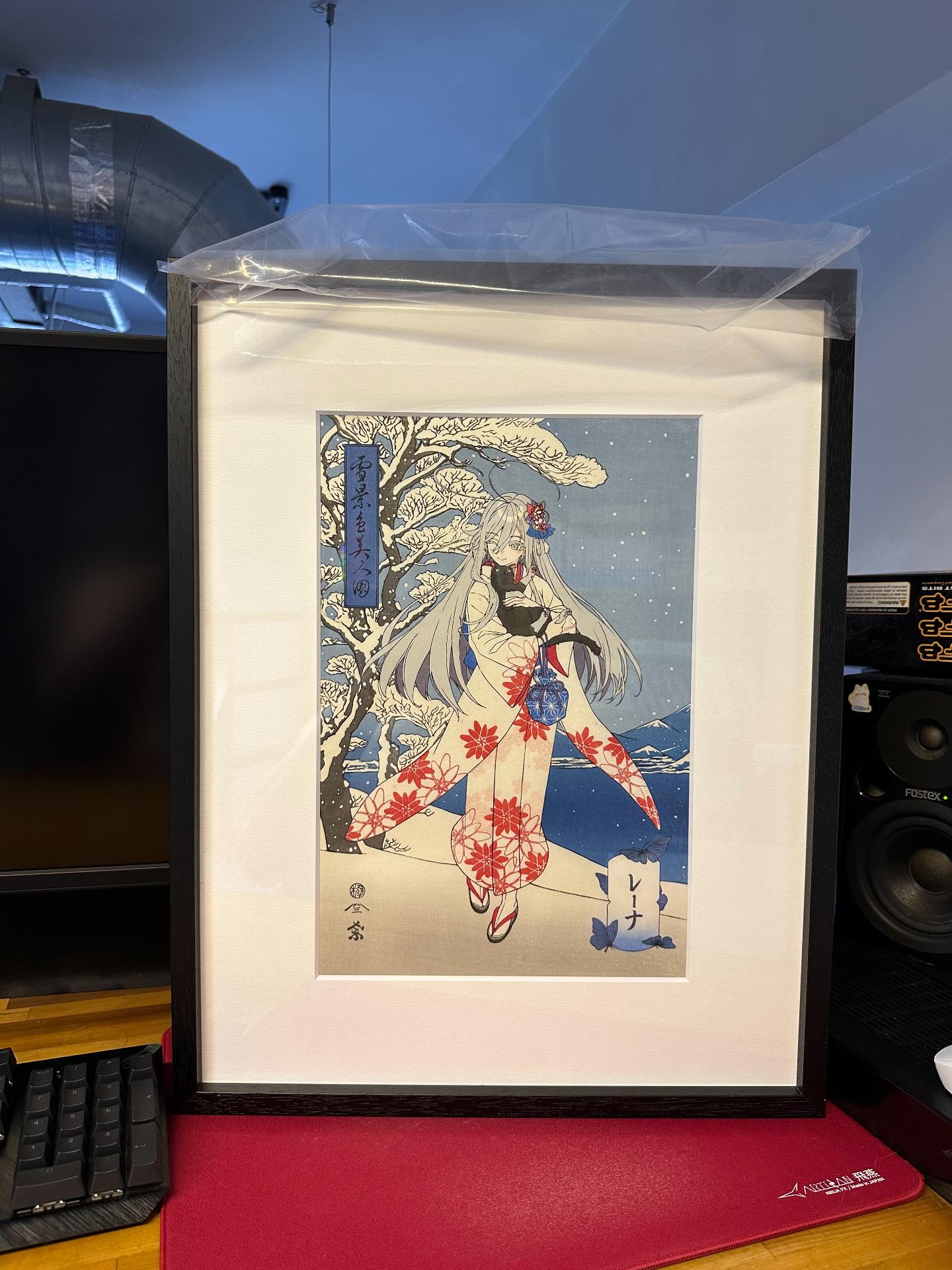 心得】浮世絵木版画雪景色美人図レーナ開箱@86－不存在的戰區－ 哈啦板