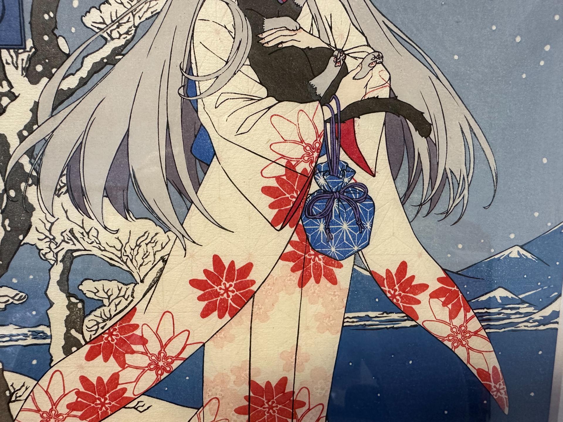 心得】浮世絵木版画雪景色美人図レーナ開箱@安里アサト作品集哈啦板