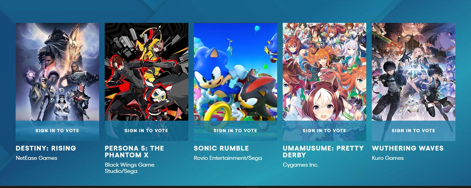 情報】官方送10抽+TGA「最佳行動遊戲」投票@女神異聞錄：夜幕魅影哈啦板- 巴哈姆特