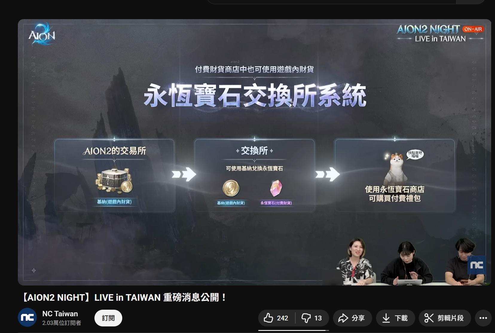 問題】關於基納兌換永恆寶石@AION2 哈啦板- 巴哈姆特