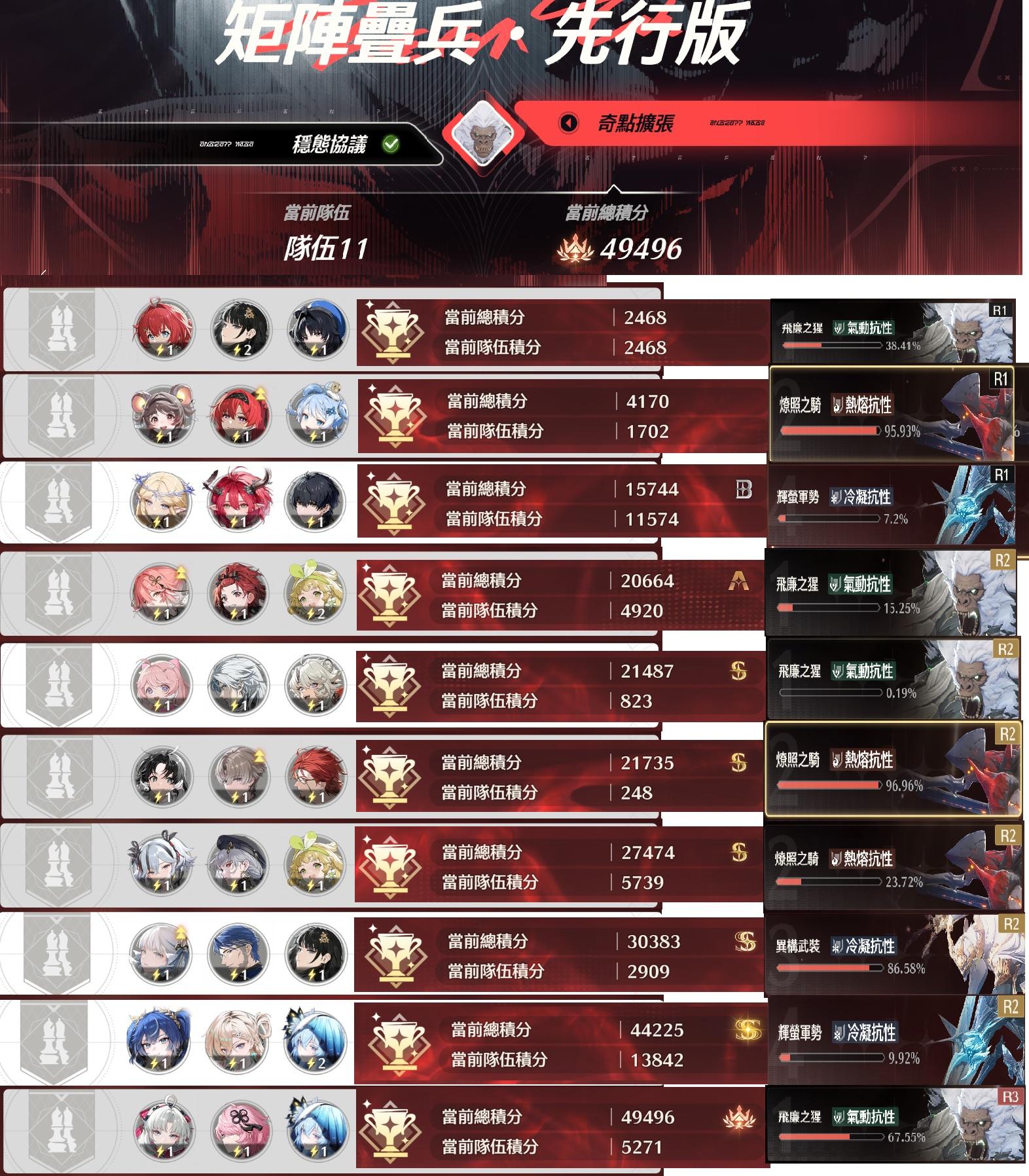 RE:【討論】矩陣疊兵·先行版第一期隊伍分享串(12/25~2/4) @鳴潮哈啦板- 巴哈姆特