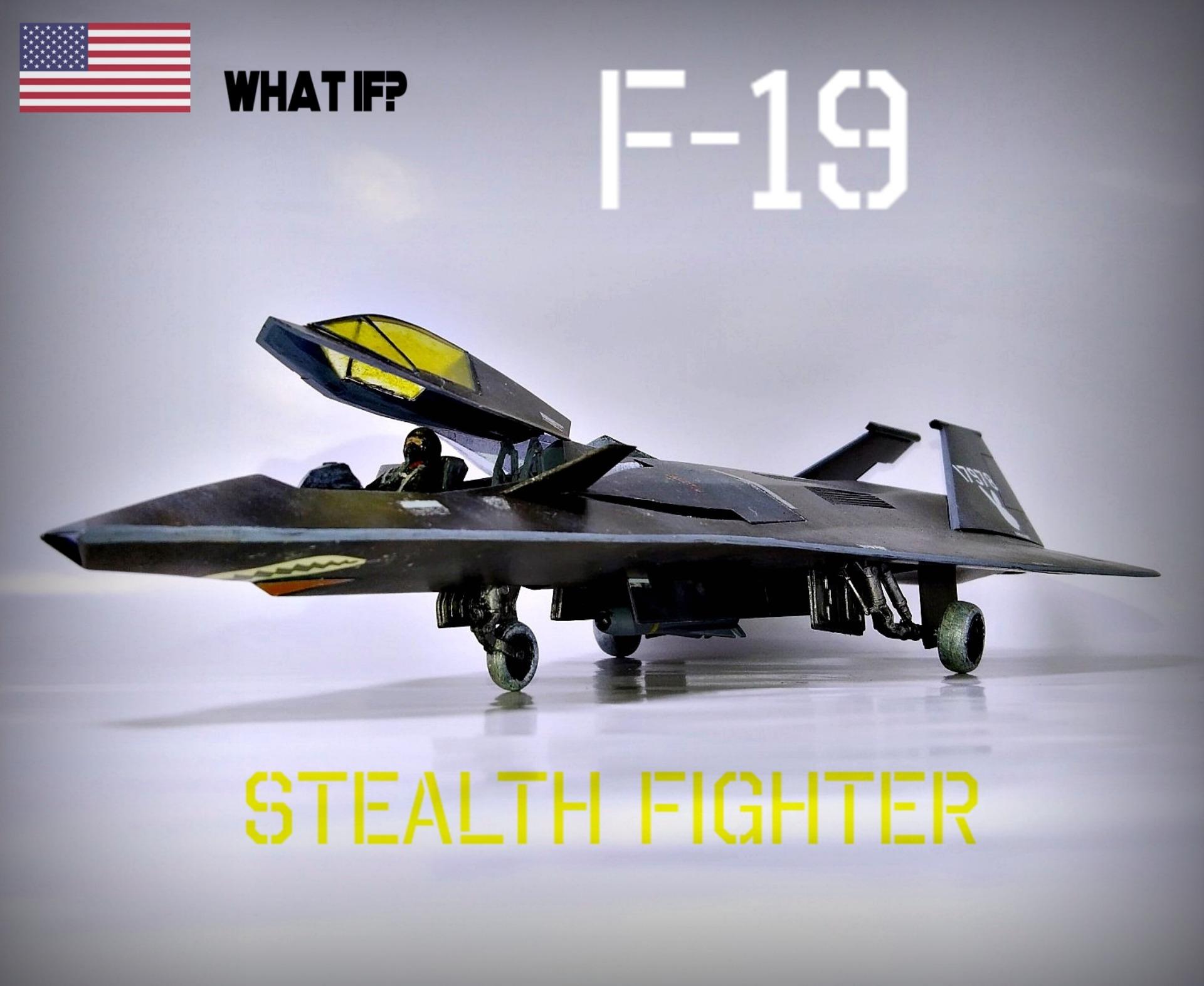 Italeri 1/72 F-19 Stealth Fighter - Ready for Inspection