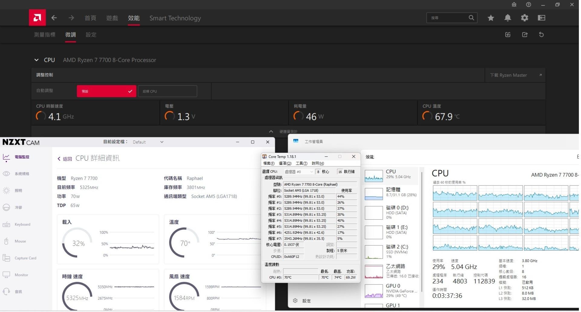 問題】【問題】AMD R7 7700 溫度功率偏高@電腦應用綜合討論哈啦板- 巴