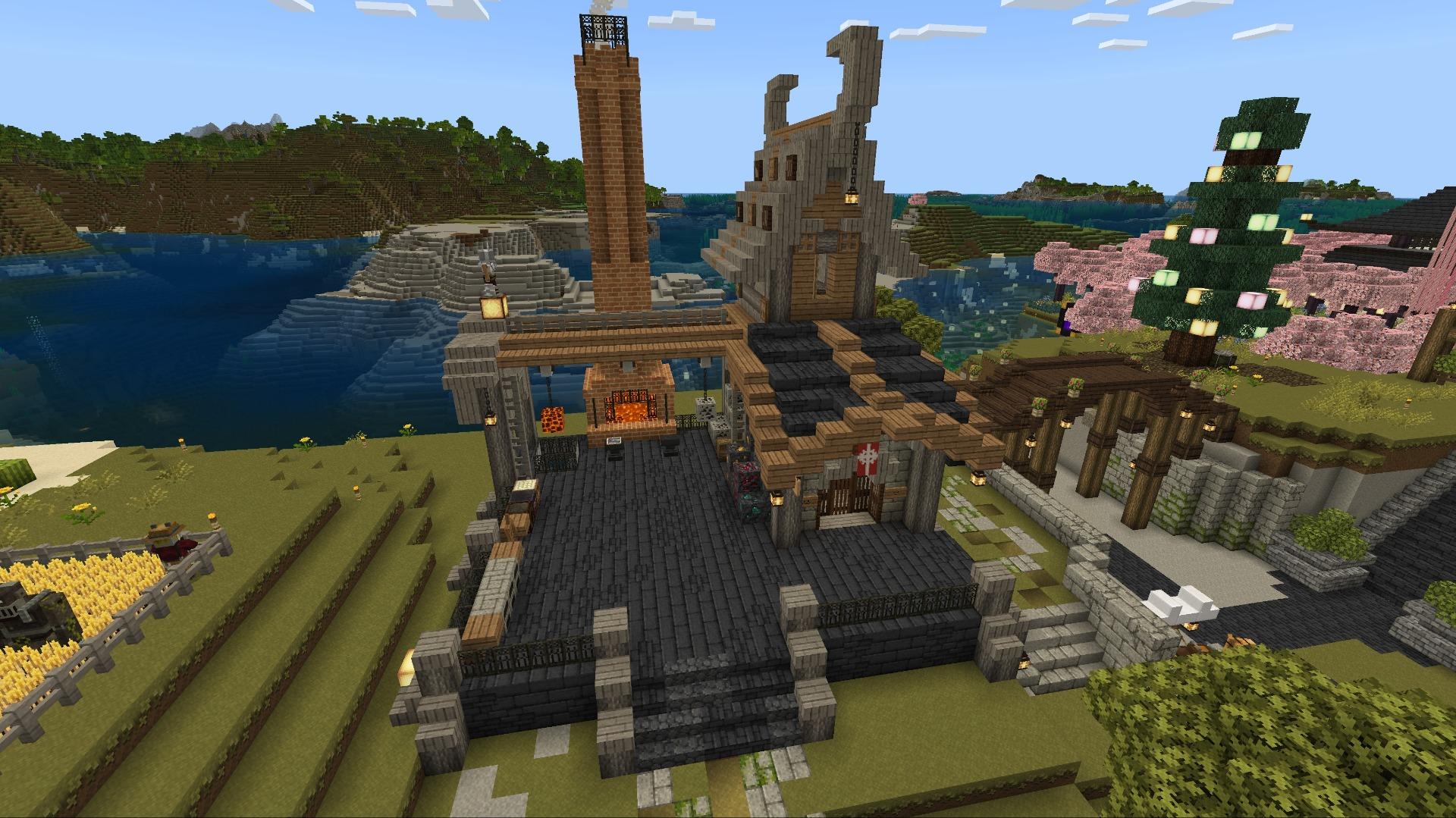 [達人專欄] MINECRAFT 建築 鍛治屋與裝備商店。 - finalm的創作 - 巴哈姆特