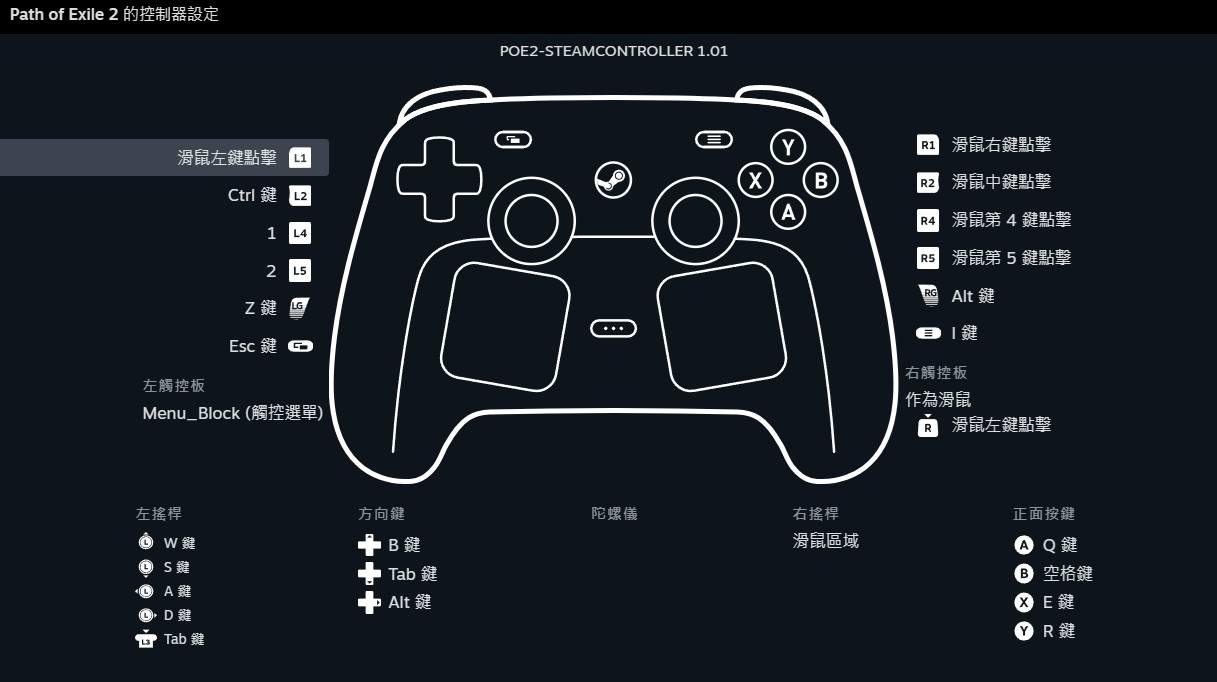 【討論】SteamController POE2個人配置分享 @流亡黯道 PoE 2 哈啦板 - 巴哈姆特