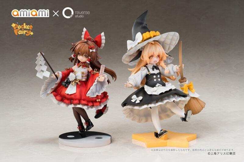 情報】東方Project 手のひら精霊博麗霊夢&霧雨魔理沙模型開訂@東方